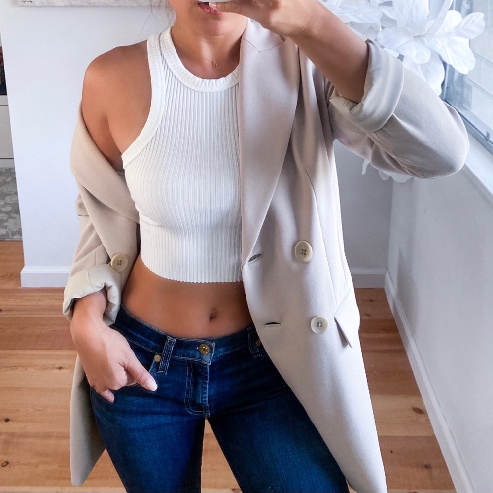 🏷MIA - racerback knitted rib tank top